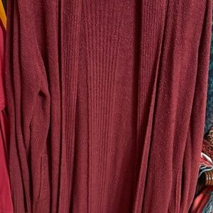 Barefoot Dreams Rich Burgundy Cardigan